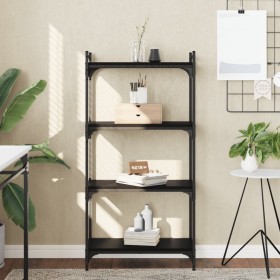 Librería de 4 estantes madera de ingeniería negro 60x30x120 cm en Librerías y estanterías | Comprar online en Foru.es