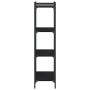 Librería de 4 estantes madera de ingeniería negro 60x30x120 cm en Librerías y estanterías | Comprar online en Foru.es