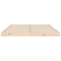 Estructura de cama de madera maciza de pino 140x190 cm de vidaXL, Camas y somieres - Ref: Foro24-823464, Precio: 88,49 €, Des...