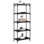 Librería de 5 estantes madera de ingeniería negro 60x30x154 cm en Librerías y estanterías | Comprar online en Foru.es