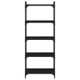 Librería de 5 estantes madera de ingeniería negro 60x30x154 cm en Librerías y estanterías | Comprar online en Foru.es