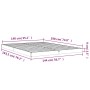 Estructura de cama de madera maciza de pino 140x190 cm de vidaXL, Camas y somieres - Ref: Foro24-823464, Precio: 88,49 €, Des...