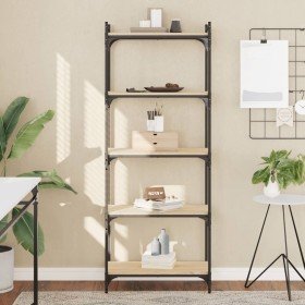 Librería 5 estantes madera ingeniería roble Sonoma 60x30x154 cm en Librerías y estanterías | Comprar online en Foru.es