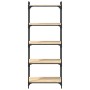 Librería 5 estantes madera ingeniería roble Sonoma 60x30x154 cm en Librerías y estanterías | Comprar online en Foru.es