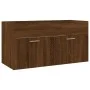Set de muebles baño 2 pzas madera contrachapada marrón roble de vidaXL, Muebles de baño - Ref: Foro24-826625, Precio: 61,19 €...
