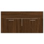 Set de muebles baño 2 pzas madera contrachapada marrón roble de vidaXL, Muebles de baño - Ref: Foro24-826625, Precio: 61,94 €...