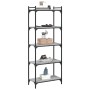 Librería 5 estantes madera ingeniería gris Sonoma 60x30x154 cm en Librerías y estanterías | Comprar online en Foru.es