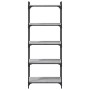 Librería 5 estantes madera ingeniería gris Sonoma 60x30x154 cm en Librerías y estanterías | Comprar online en Foru.es
