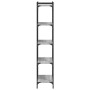 Librería 5 estantes madera ingeniería gris Sonoma 60x30x154 cm en Librerías y estanterías | Comprar online en Foru.es