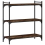 Librería 3 estantes madera ingeniería roble ahumado 80x30x86 cm en Librerías y estanterías | Comprar online en Foru.es