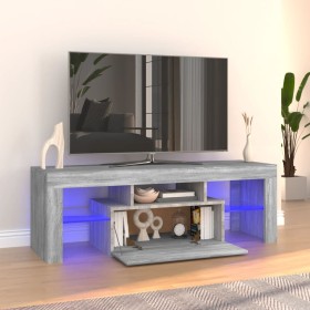 Mueble de TV con luces LED gris Sonoma 120x35x40 cm de vidaXL, Muebles TV - Ref: Foro24-815667, Precio: 73,80 €, Descuento: %