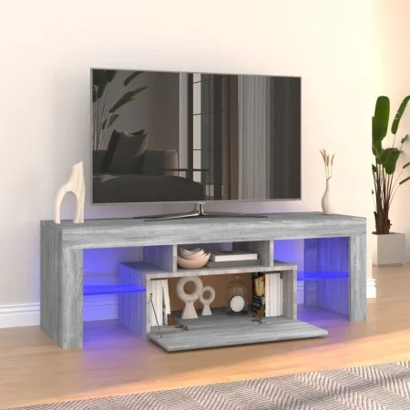 TV-Schrank mit LED-Leuchten Sonomagrau 120x35x40 cm von vidaXL, TV-Möbel - Ref: Foro24-815667, Preis: 71,84 €, Rabatt: %