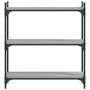 Librería 3 estantes madera ingeniería gris Sonoma 80x30x86 cm en Librerías y estanterías | Comprar online en Foru.es