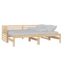 Sofá cama extraíble madera maciza de pino 2x(90x200) cm de vidaXL, Camas y somieres - Ref: Foro24-806965, Precio: 172,58 €, D...