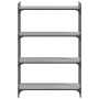 Librería 4 estantes madera ingeniería gris Sonoma 80x30x120 cm en Librerías y estanterías | Comprar online en Foru.es