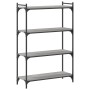 Librería 4 estantes madera ingeniería gris Sonoma 80x30x120 cm en Librerías y estanterías | Comprar online en Foru.es