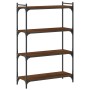 Librería 4 estantes madera ingeniería roble marrón 80x30x120 cm en Librerías y estanterías | Comprar online en Foru.es