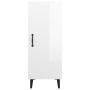 Aparador de madera contrachapada blanco brillante 34,5x34x90 cm de vidaXL, Aparadores - Ref: Foro24-812336, Precio: 50,81 €, ...