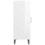 Aparador de madera contrachapada blanco brillante 34,5x34x90 cm de vidaXL, Aparadores - Ref: Foro24-812336, Precio: 50,81 €, ...