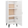 Aparador de madera contrachapada blanco brillante 34,5x34x90 cm de vidaXL, Aparadores - Ref: Foro24-812336, Precio: 50,81 €, ...