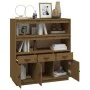 Aparador alto madera maciza de pino marrón miel 100x40x108,5 cm de vidaXL, Aparadores - Ref: Foro24-820165, Precio: 216,80 €,...