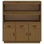 Aparador alto madera maciza de pino marrón miel 100x40x108,5 cm de vidaXL, Aparadores - Ref: Foro24-820165, Precio: 216,80 €,...