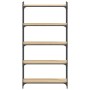 Librería 5 estantes madera ingeniería roble Sonoma 80x30x154 cm en Librerías y estanterías | Comprar online en Foru.es