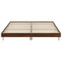 Estructura de cama madera de ingeniería marrón roble 120x200 cm de vidaXL, Camas y somieres - Ref: Foro24-832052, Precio: 113...