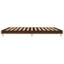 Estructura de cama madera de ingeniería marrón roble 120x200 cm de vidaXL, Camas y somieres - Ref: Foro24-832052, Precio: 113...