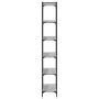 Librería 6 estantes madera ingeniería gris Sonoma 80x30x188 cm en Librerías y estanterías | Comprar online en Foru.es