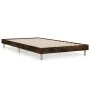 Estructura de cama madera de ingeniería roble humo 100x200 cm de vidaXL, Camas y somieres - Ref: Foro24-832058, Precio: 65,15...