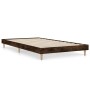 Estructura de cama madera de ingeniería roble humo 100x200 cm de vidaXL, Camas y somieres - Ref: Foro24-832058, Precio: 66,09...