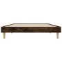 Estructura de cama madera de ingeniería roble humo 100x200 cm de vidaXL, Camas y somieres - Ref: Foro24-832058, Precio: 66,09...
