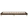 Estructura de cama madera de ingeniería roble humo 100x200 cm de vidaXL, Camas y somieres - Ref: Foro24-832058, Precio: 65,15...