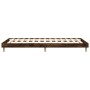 Estructura de cama madera de ingeniería roble humo 100x200 cm de vidaXL, Camas y somieres - Ref: Foro24-832058, Precio: 66,09...