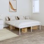 Estructura de cama de metal blanca 140x200 cm de vidaXL, Camas y somieres - Ref: Foro24-350914, Precio: 104,25 €, Descuento: %