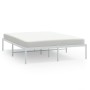 Estructura de cama de metal blanca 140x200 cm de vidaXL, Camas y somieres - Ref: Foro24-350914, Precio: 104,25 €, Descuento: %