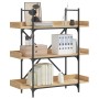 Librería 3 estantes madera ingeniería roble 100x33x108,5 cm en Librerías y estanterías | Comprar online en Foru.es