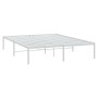 Estructura de cama de metal blanca 140x200 cm de vidaXL, Camas y somieres - Ref: Foro24-350914, Precio: 104,25 €, Descuento: %