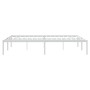 Estructura de cama de metal blanca 140x200 cm de vidaXL, Camas y somieres - Ref: Foro24-350914, Precio: 104,25 €, Descuento: %