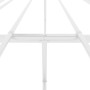 Estructura de cama de metal blanca 140x200 cm de vidaXL, Camas y somieres - Ref: Foro24-350914, Precio: 104,25 €, Descuento: %