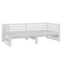Sofá cama extraíble madera maciza de pino blanco 2x(90x200) cm de vidaXL, Camas y somieres - Ref: Foro24-806966, Precio: 208,...