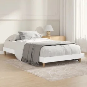 Estructura de cama madera contrachapada blanca 90x200 cm de vidaXL, Camas y somieres - Ref: Foro24-832061, Precio: 83,55 €, D...