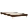 Estructura de cama madera de ingeniería marrón roble 100x200 cm de vidaXL, Camas y somieres - Ref: Foro24-832060, Precio: 81,...