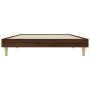 Estructura de cama madera de ingeniería marrón roble 100x200 cm de vidaXL, Camas y somieres - Ref: Foro24-832060, Precio: 81,...