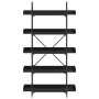 Librería 5 estantes madera de ingeniería negro 100x33x180,5 cm en Librerías y estanterías | Comprar online en Foru.es