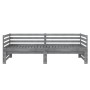 Sofá cama extraíble madera maciza de pino gris 2x(90x200) cm de vidaXL, Camas y somieres - Ref: Foro24-806967, Precio: 212,39...
