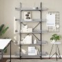 Librería 5 estantes madera gris Sonoma 100x33x180,5 cm en Librerías y estanterías | Comprar online en Foru.es