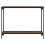 Mesa consola madera de ingeniería marrón roble 101x30,5x75 cm en Mesas auxiliares | Comprar online en Foru.es