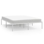 Estructura de cama de metal blanca 160x200 cm de vidaXL, Camas y somieres - Ref: Foro24-350916, Precio: 108,19 €, Descuento: %